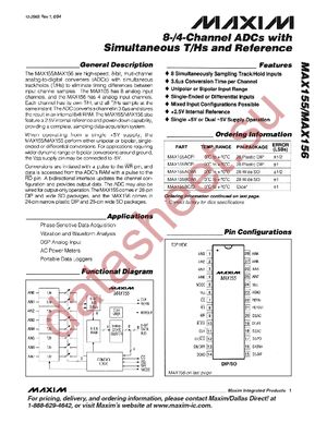 MAX155BCWI+ datasheet  